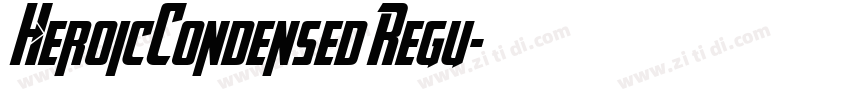 HeroicCondensed Regu字体转换